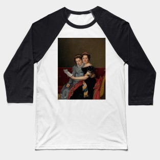 The Sisters Zénaïde and Charlotte Bonaparte - Jacques-Louis David Baseball T-Shirt